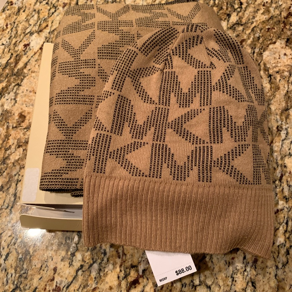 Michael Kors Hat and Scarf Set